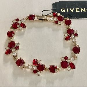 Givenchy Gold-Tone Bracelet w/Crystals